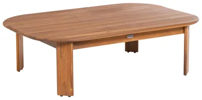 Obrázek produktu pro BELIANI Zahradní konferenční stolek hnědé akáciové dřevo  80 x 120 cm venkovní použití moderní design terasa balkon