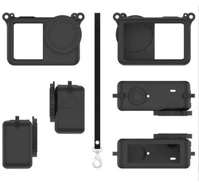 Image de INF Étui de protection en silicone compatible avec DJI Osmo Action 6 — Coque souple anti-choc et anti-poussière