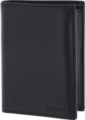 Produktbild von oxmox Leder Geldbörse Leather RFID Protect Kombibörse Pure 2.0 Embossed Black schwarz