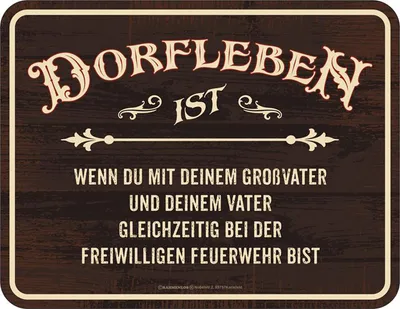 Produktbild von Dorfleben - Fun-Schilder - Feuerwehr