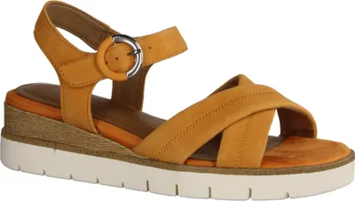 Produktbild von Tamaris 28202-606 Keilsandalette, Damen, Sandale, Leder, Orange - Damenschuhe Sandalette / Sling, Rot, leder