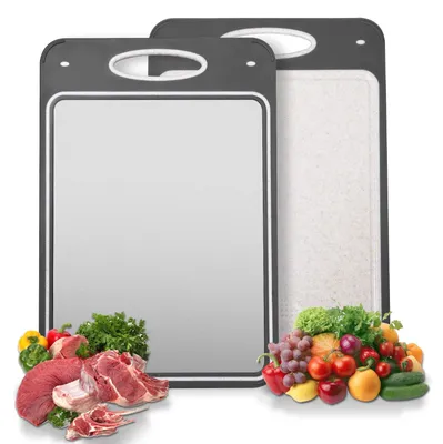 Image de Planche à découper en titane : planche à découper en titane pur pour la viande, l'acier inoxydable, le métal, la cuisine