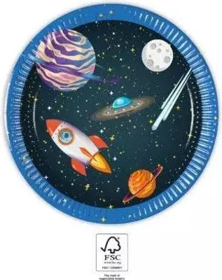 Image de Space Party 8 petites assiettes