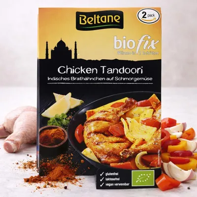 Produktbild von Beltane biofix Chicken Tandoori - 2x 21,5g Packung