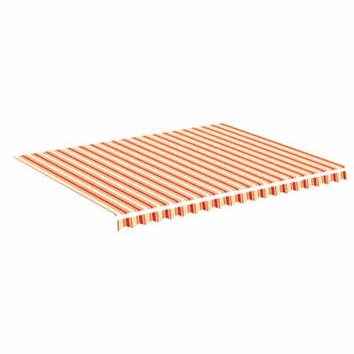 Zdjęcie produktu dla vidaXL Poszycie markizy żółto-pomarańczowe 4,5x3,5 m