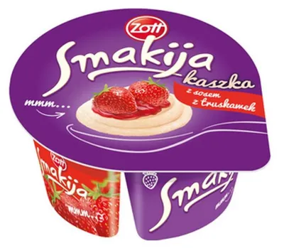 Zdjęcie produktu dla Zott Smakija Kaszka manna o smaku truskawkowym 130 g