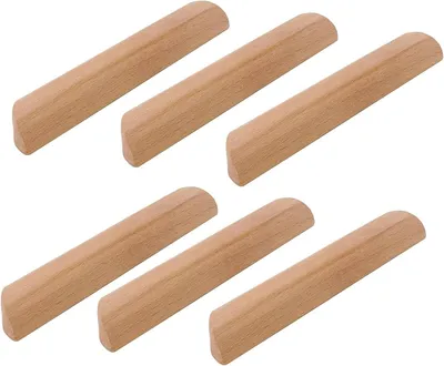 Productafbeelding van Houten Meubelknoppen in Naturelkleur Set van 6