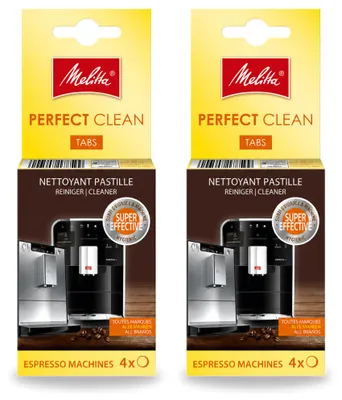 Produktbild von 2 x Melitta Perfect Clean Reinigungstabletten für Kaffeevollautomaten - Vorteilspackung - 2 Stücke