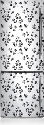 Produktbild von Magnetfolie Magnete Küche Kühlschrank Dekoration 60x205 cm - Schwarzweiß-Muster.