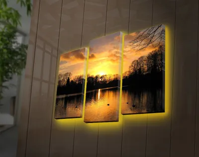 Produktbild von Opviq, 3PATDACT- LED4277, Bunt, Leinwandbilder, 66 x 45 cm, 100% Wildleder -Leinwand