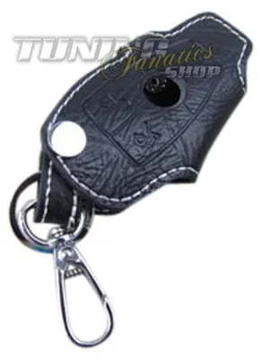 Immagine prodotto di Portachiavi, custodia per chiavi, portachiavi pieghevole, chiave, in pelle, bianco, per Mercedes-Benz