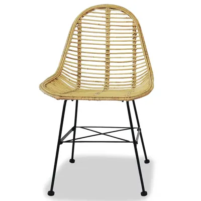 Zdjęcie produktu dla Krzesła do jadalni 4 szt. Naturalny rattan
