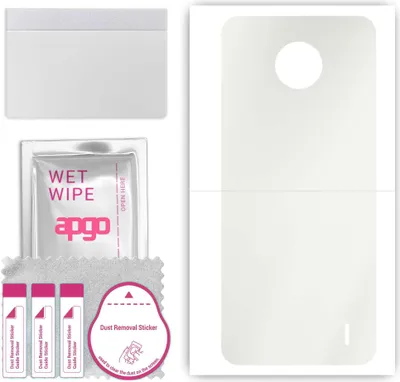 Produktbild von apgo Rückseite Schutzfolie, Matt, kompatibel mit Nokia C20, Hinten Hydrogel-Displayschutzfolie mit Positionierhilfe, kratzfest, einfache Montage