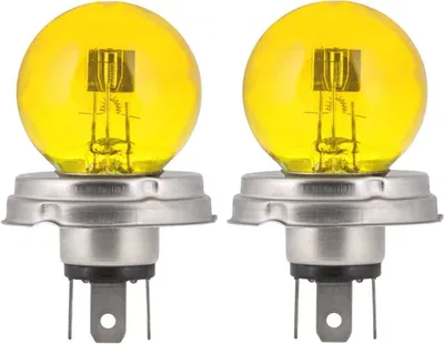 Produktbild von 2x glühbirne 12V 45/40W P45T gelb glühlampe scheinwerfer lampe auto motorrad moped vintage oldtimer