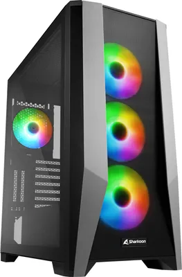 Produktbild von Sharkoon TG7M RGB, Tower-Gehäuse, (Seitenteil aus gehärtetem Glas)