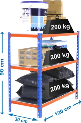 Produktbild von SIMONCLICK MEGAPLUS 3/300 900 Metallband BLAU/LARANJA/GAL