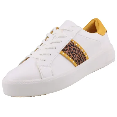 Produktbild von TAMARIS Damen Plateau Sneakers Weiß/Gelb