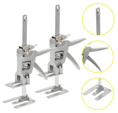 Obrázek produktu pro Eikuavons 2x ruční zvedák nářadí, skříňový zvedák, zvedací zařízení do 150 kg, zdvih 0-145 mm
