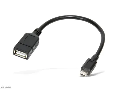 Zdjęcie produktu dla S/CONN adapter do smartfonów z maksymalną łącznością - kabel adaptera USB-OTG (On-the-go), wtyczka micro USB typu B do gniazda USB typu A 2.0