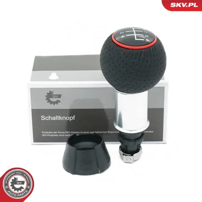 Obrázek produktu pro ESEN SKV hlavice řadicí páky, červená/černá kůže, 5stupňová, pro AUDI A3 hatchback (8L1)