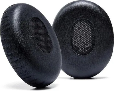 Image de Coussinets de rechange pour casque Bose QuietComfort 3 - Cuir résistant - Mousse à mémoire de forme plus douce - Très épais - Compatible avec les écouteurs supra-auriculaires Bose QC3 - Noir
