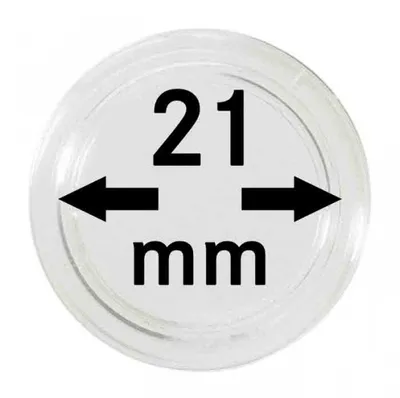 Produktbild von Lindner 2250021P Münzkapseln 21 mm-10er Pack