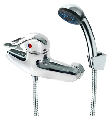 Produktbild von Einhebelmischer für Dusche und Bad mit Brausefunktion in Silber