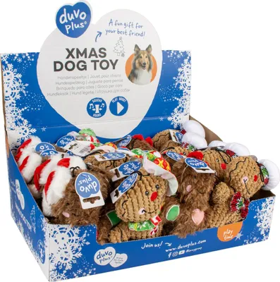 Produktbild von Duvo+ Hundespielzeug Xmas Plüsch Lebkuchenmänner