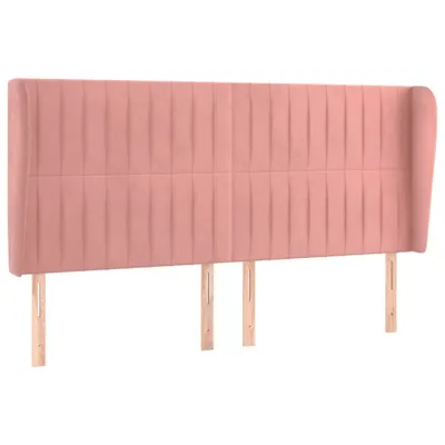 Immagine prodotto di vidaXL Testiera con orecchie Rosa 183x23x118/128 cm Velluto