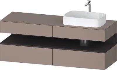 Produktbild von DURAVIT QA4778080430010 QAT KWTU WH Ek. 1600x550x600 bs. Mt.