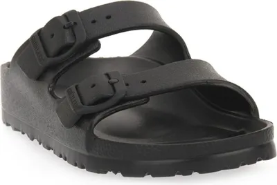 Produktbild von Kinder Flipflops CI1886NERO Schwarz aus Kunststoff, wasserfest, mit Schnallen, flacher Absatz