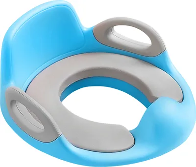 Produktbild von YUENFONG Toilettensitz Kinder Toilettentrainer, Baby Potty Training WC Aufsatz mit Griff und Spritzschutz, für ab 12 Monate Jungen und Mädchen, Blau
