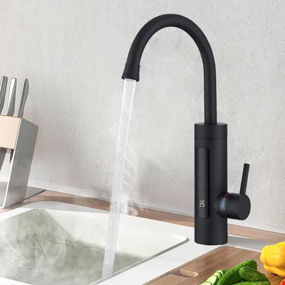 Zdjęcie produktu dla Podgrzewacz Przepływowy 230V Bateria Kuchenna Z Kranem Obrotowym