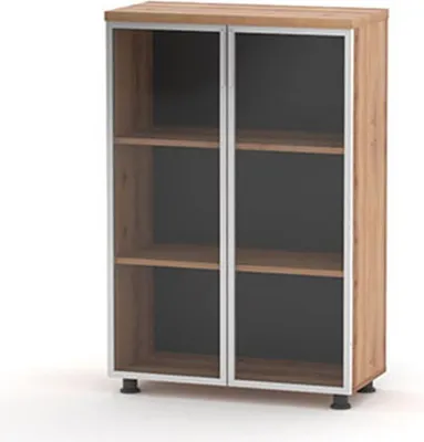 Immagine prodotto di Mobile da studio in vetro per ufficio credenza con ante in vetro naturale