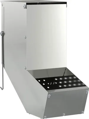 Obrázok produktu pre Kŕmidlo pre králiky Strieborná 12,5 x 26 x 28,5 cm
