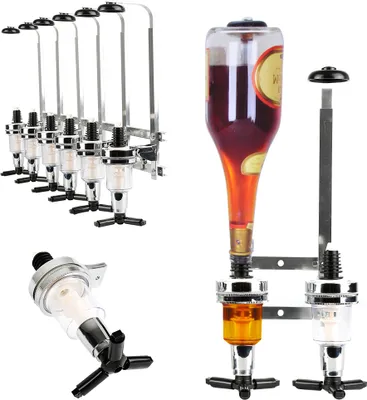 Produktbild von JEOBEST Getränkeportionierer  mit Wandhalterung | Flaschenhalter Getränkespender 6tlg
