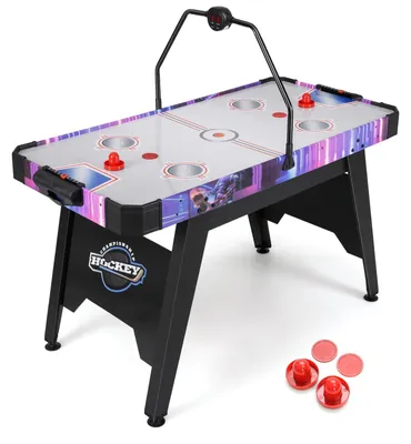 Airhockeytisch mit LED-Display, 144x68x81 cm, inkl. Zubehör