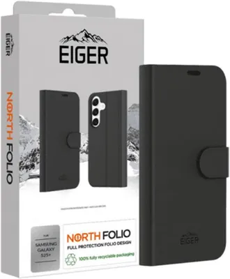 Zdjęcie produktu dla EIGER EGCA00718, Z klapką, Samsung, Galaxy S25+, 17 cm (6.7"), Czarny