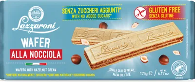 Produktbild von Senza Glutine Nocciola Waffeln 175g - Lazzaroni