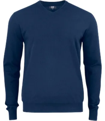 Immagine prodotto di Cutter & Buck - Felpa da uomo "Oakville", scollatura a V, modello ET785 (taglia M), colore blu navy scuro