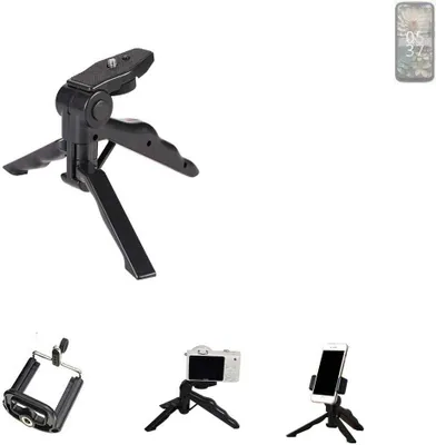 Produktbild von K-S-Trade Stativ Tisch-Ständer Dreibein Handy-Stativ Ständer kompatibel mit Unihertz Jelly Max Mini-Stativ Smartphone Tripod Handy-Stativ aus