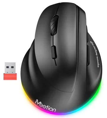 Produktbild von Ergonomische Vertikalmaus für Kabellos ERGONOMISCHE MAUS 010bk Linkshänder