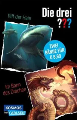 Produktbild von Die drei ???: Doppelband - Enthält die Bände: Die drei ??? und das Riff der Haie / Im Bann des Drachen