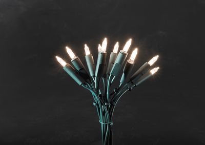Konstsmide - LED Minilichterkette, 35 warm weiße Dioden, 230V, Innen, grünes Kabel ; 6302-100