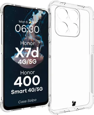 Produktbild von Flexible Handyhülle für Honor X7d / Honor 400 Smart, Bizon Case Salpa, Transparent