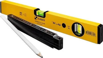 Zdjęcie produktu dla Poziomica 70/40 cm, aluminiowa, pozioma i pionowa; miarka 2 m, drewno z certyfikatem PEFC