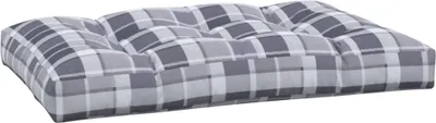 Immagine prodotto di Cuscino per Pallet a Quadri Grigi 120x80x12 cm in Tessuto