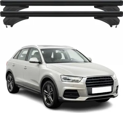 Produktbild von Menabo Dachträger Grundtäger für Audi Q3 8U 2011-2018 Aluminium Schwarz 2 tlg