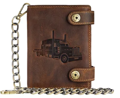 Immagine prodotto di GREENBURRY portafoglio Vintage Wallet With Chain Brown Truck marrone