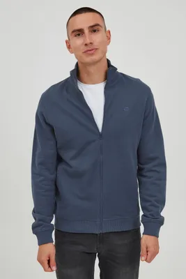 Immagine prodotto di Blend BHAvebury Giacca da uomo in felpa con collo alto e zip con logo ricamato